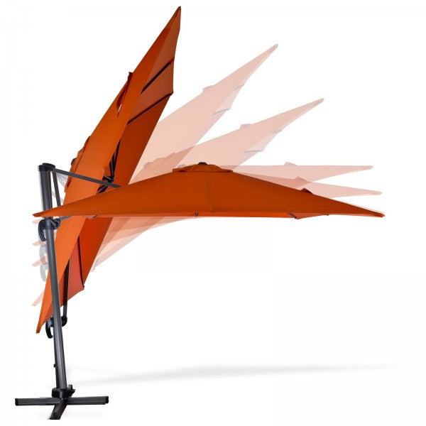 Ampelschirm Verona 3x3m Terrakotta