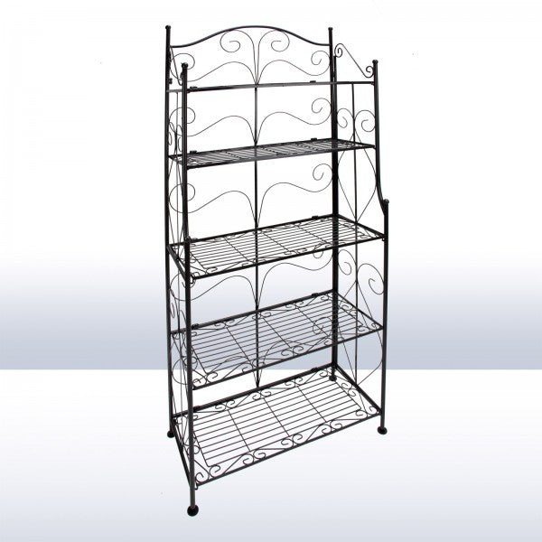 Nostalgie Pflanzenregal / Blumenregal 5 Böden - Anthrazit