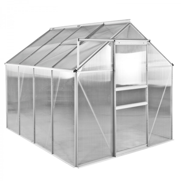 Dema - Gewächshaus Frühbeet Treibhaus Pflanzhaus mit 2 Fenstern Basic 6 253x192x194 cm