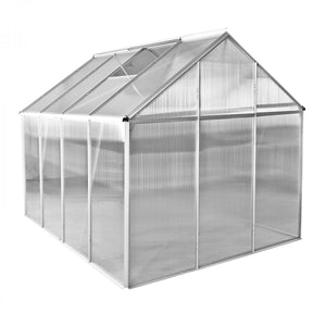 Dema - Gewächshaus Frühbeet Treibhaus Pflanzhaus mit 2 Fenstern Basic 6 253x192x194 cm