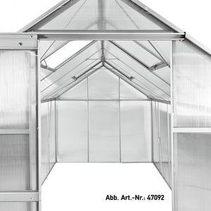 Dema - Gewächshaus Frühbeet Treibhaus Pflanzhaus mit 2 Fenstern Basic 6 253x192x194 cm