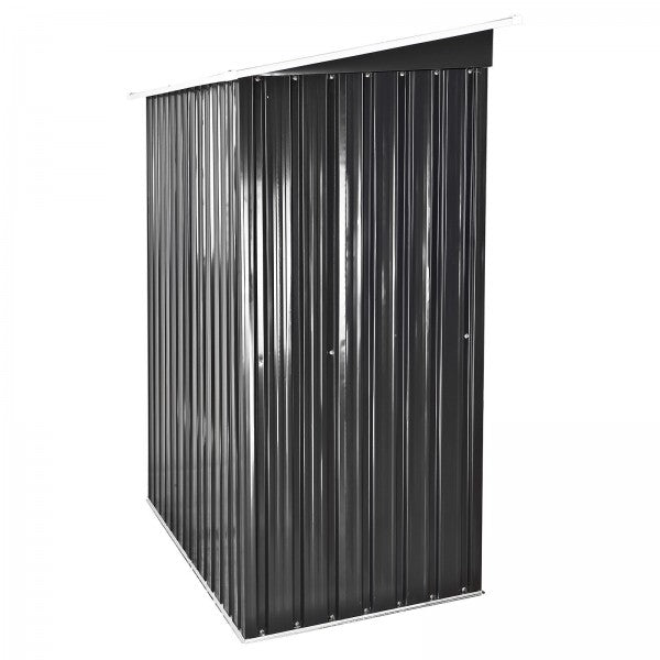 Metall Gerätehaus Geräteschuppen Gartenhaus Perth 164x89x182 cm anthrazit weiss
