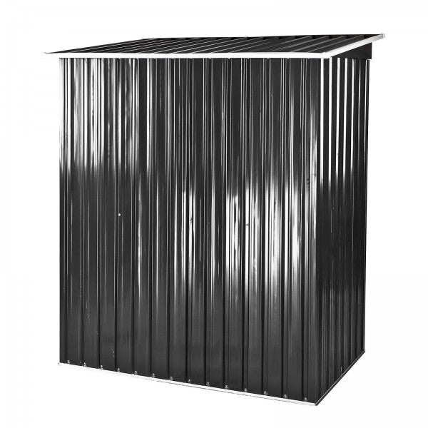 Metall Gerätehaus Geräteschuppen Gartenhaus Perth 164x89x182 cm anthrazit weiss