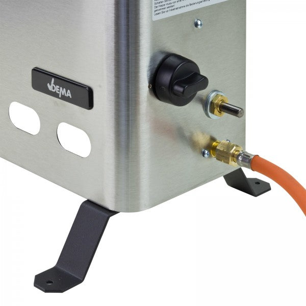 Gewächshausheizer Gasheizer Gewächshaus Heizer Heizung 4,2kW Edelstahl + Zubehör