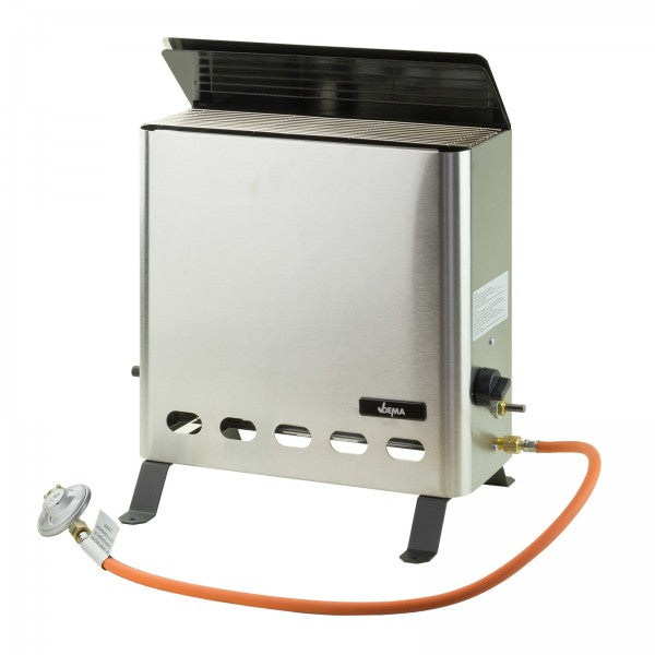 Gewächshausheizer Gasheizer Gewächshaus Heizer Heizung 4,2kW Edelstahl + Zubehör