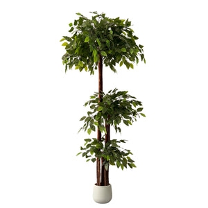 Ficusbaum künstlich 175 cm mit Blumentopf