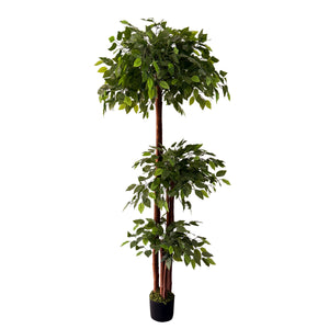 Ficusbaum künstlich 175 cm mit Blumentopf