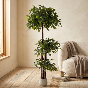Ficusbaum künstlich 175 cm mit Blumentopf