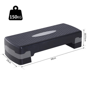 Fitness Stepper Steppbrett Aerobic 150kg höhenverstellbar