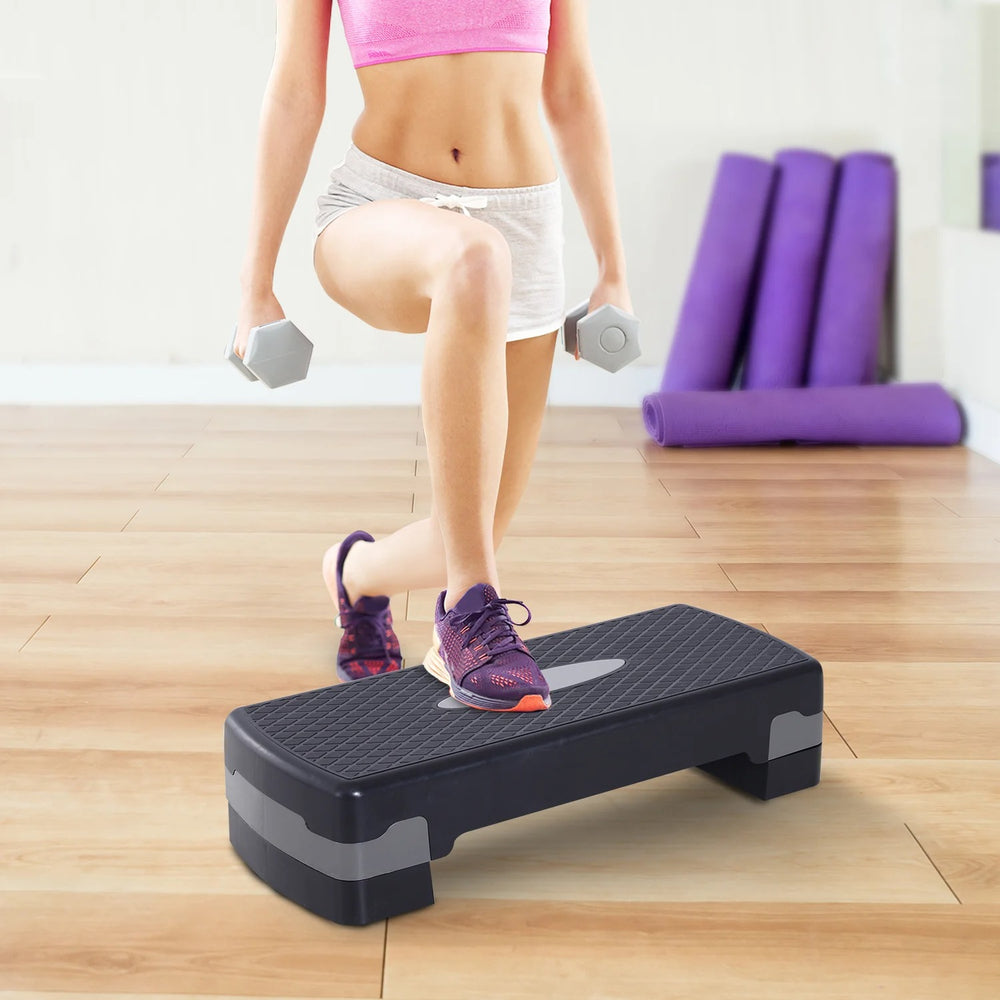 Stepper fitness step board aerobica 150 kg altezza regolabile