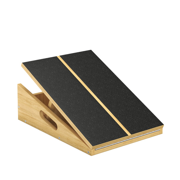 Schrägbrett Wadendehner Holz verstellbar natur/schwarz
