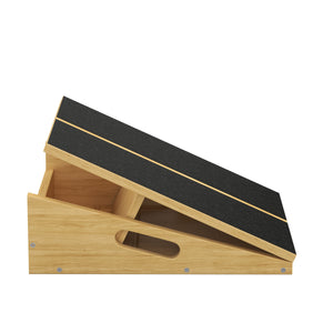 Schrägbrett Wadendehner Holz verstellbar natur/schwarz