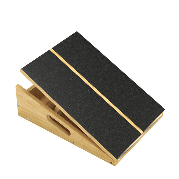 Schrägbrett Wadendehner Holz verstellbar natur/schwarz