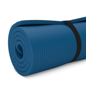 Yogamatte blau 190 x 100 x 1.5 cm