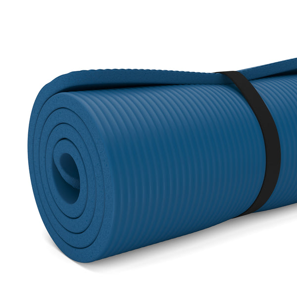 Yogamatte blau 190 x 100 x 1.5 cm