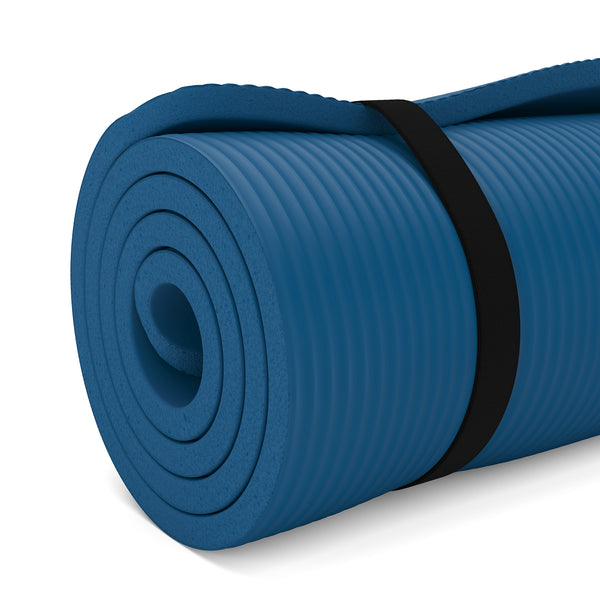 Yogamatte blau 190 x 60 x 1.5 cm