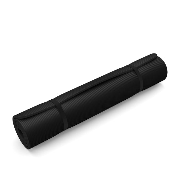 Yogamatte schwarz 190 x 100 x 1.5 cm