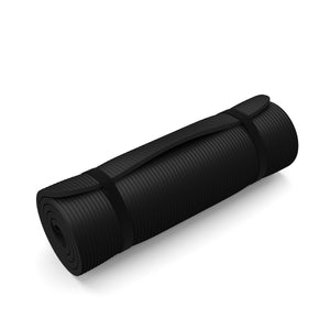 Yogamatte schwarz 190 x 60 x 1.5 cm