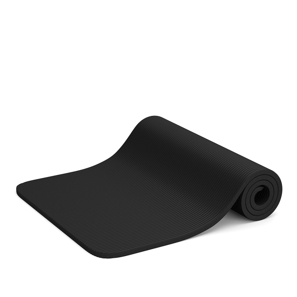 Tappetino yoga nero 190 x 60 x 1,5 cm