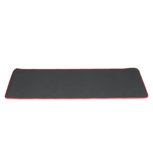 Fitnessmatte schwarz/rot 183 x 61 x 1 cm