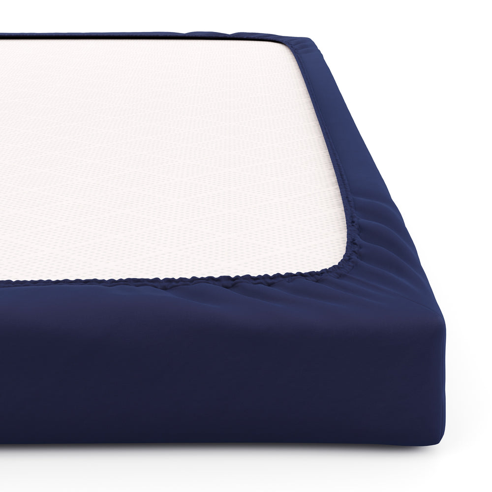 Lenzuolo con angoli 180 x 200 cm blu scuro