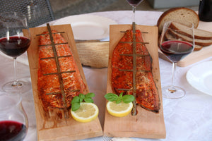 Tagliere di salmone alla griglia, set da 2