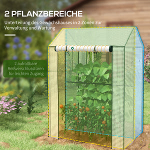 Foliengewächshaus 100x80x150cm Gewächshaus Treibhaus