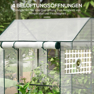 Foliengewächshaus 100x80x150cm Gewächshaus Treibhaus