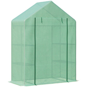 Foliengewächshaus 141x72x191cm Gewächshaus mit 6 Regalen