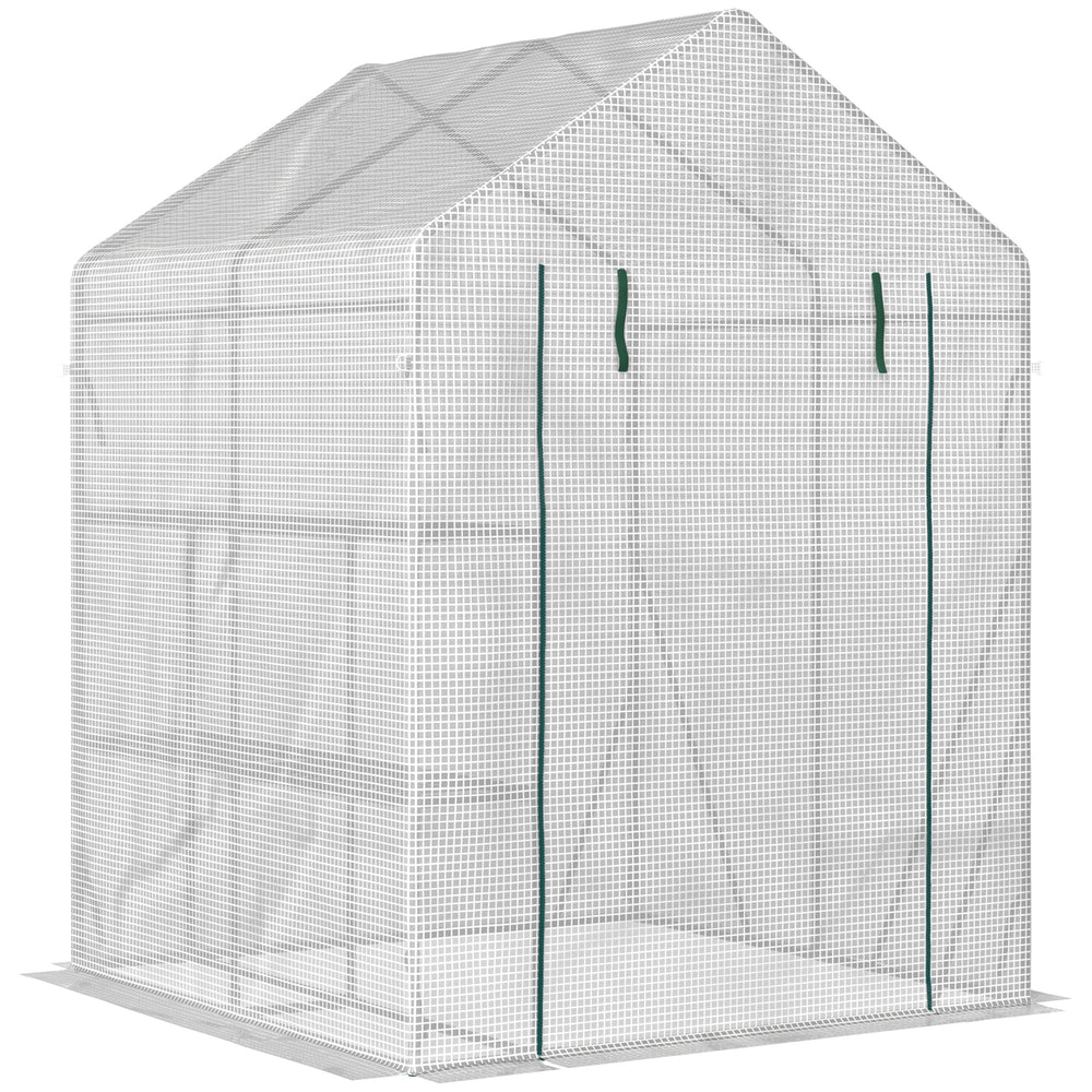 Foliengewächshaus 143x143x195cm Treibhaus