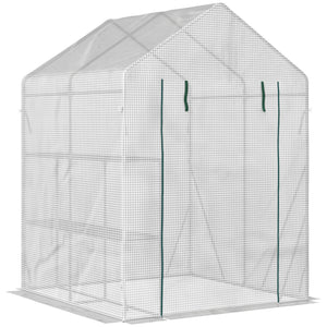 Foliengewächshaus 143x143x195cm Treibhaus