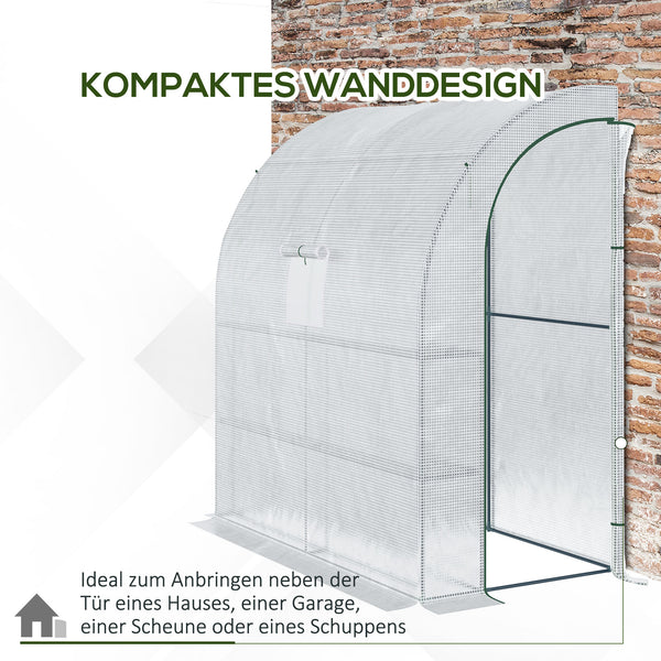 Foliengewächshaus 200x100x215cm Tomatengewächshaus Treibhaus