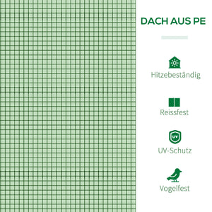 Foliengewächshaus 295x100x80cm Gewächshaus Treibhaus