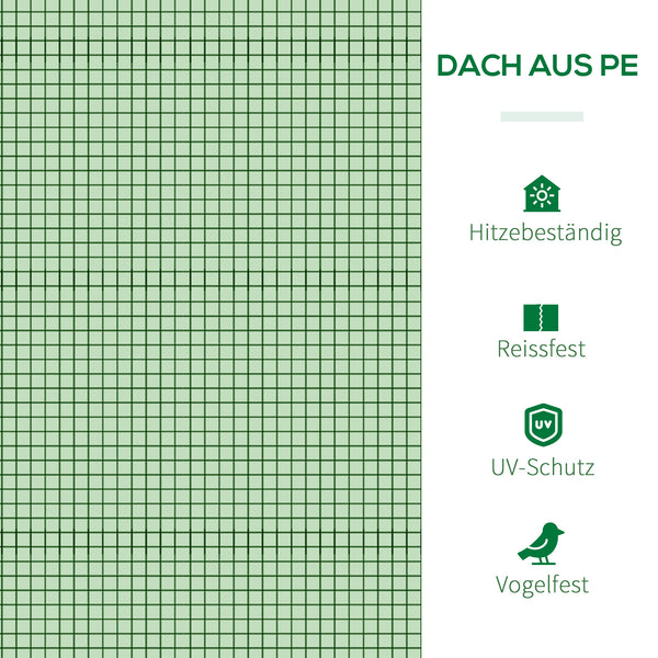 Foliengewächshaus 295x100x80cm Gewächshaus Treibhaus