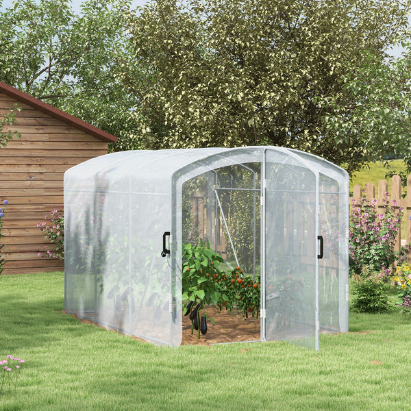 Foliengewächshaus 3x195x2m Folientunnel Treibhaus