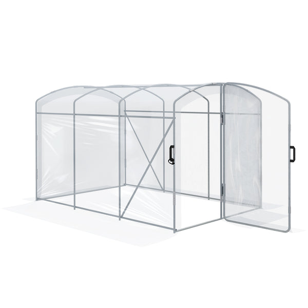Foliengewächshaus 3x195x2m Folientunnel Treibhaus