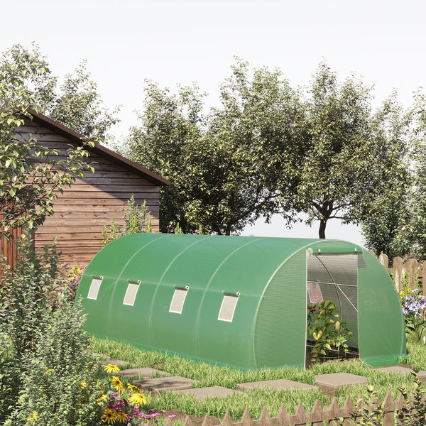 Foliengewächshaus 6x3x2m Folientunnel Treibhaus