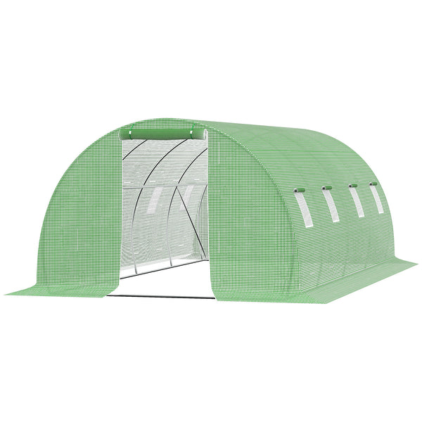 Foliengewächshaus 6x3x2m Folientunnel Treibhaus