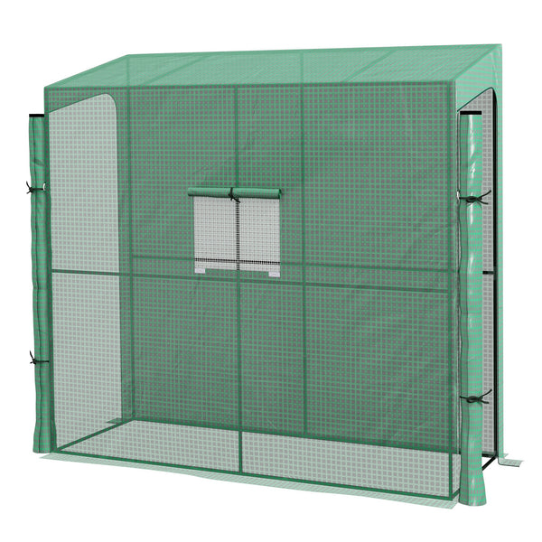Foliengewächshaus Gewächshaus 200x80x200cm Treibhaus