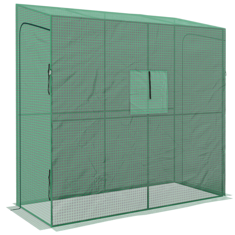 Foliengewächshaus Gewächshaus 200x80x200cm Treibhaus