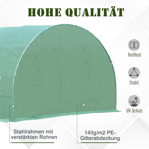 Foliengewächshaus Gewächshaus Folientunnel 600x300x200cm