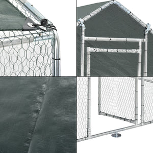 Freilaufgehege Wels 2x2x2m mit Sonnenschutz