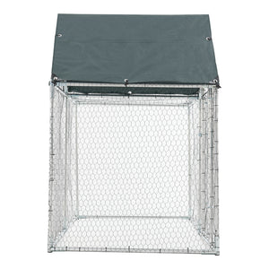 Freilaufgehege Arguin mit Überdachung 200x100x100-150cm