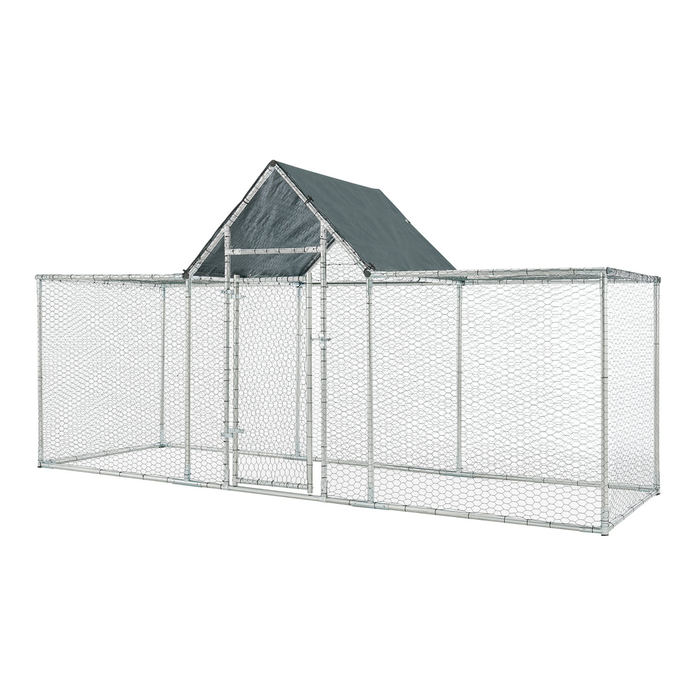 Arguin outdoor enclosure with roof 300x100x100-150cm