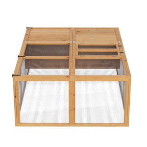 Freilaufgehege Kaninchen Holz faltbar 160 x 119 x 60 cm