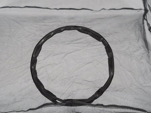Freilaufgehege für Katzen 180 x 150 x 115 cm schwarz