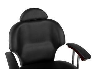 Friseurstuhl Leder 110 x 58 x 98 - 110 cm schwarz