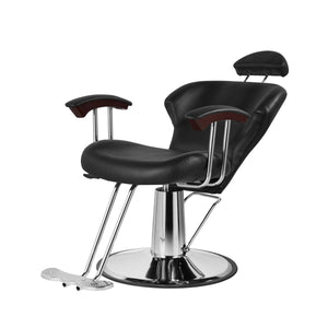 Friseurstuhl Leder 110 x 58 x 98 - 110 cm schwarz