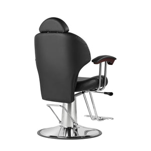 Friseurstuhl Leder 110 x 58 x 98 - 110 cm schwarz