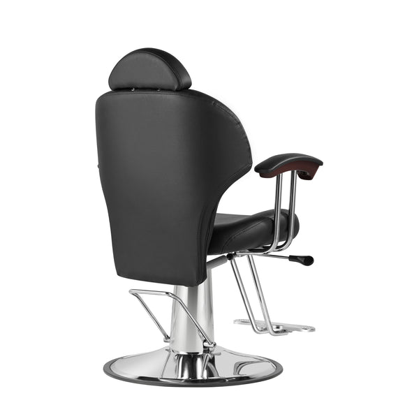 Friseurstuhl Leder 110 x 58 x 98 - 110 cm schwarz